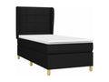 Bed base in Vertchez with black mattress 100x200 fabric