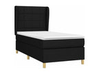 Bed base in Vertchez with black mattress 100x200 fabric